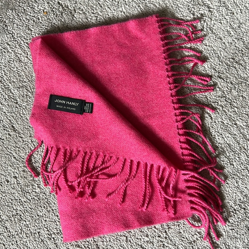 John Hanly - Merino Wool Scarf - Pink